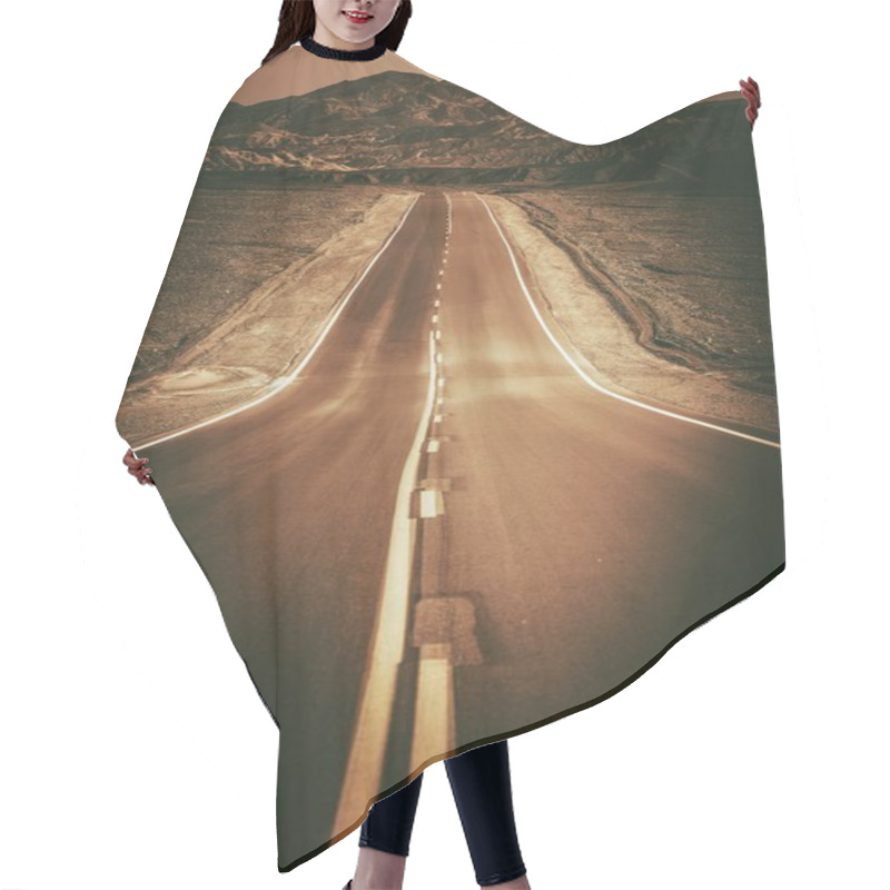 Personality  Desert Road To Nowhere hair cutting cape