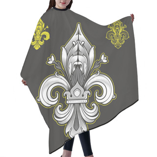 Personality  Fleur De Lys, Antique Symbol Of French Royalty Hair Cutting Cape