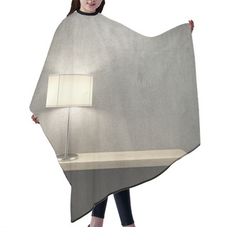 Personality  Bookshelf On The Wall With Lamp Hair Cutting Cape