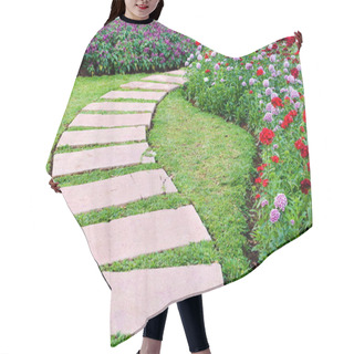Personality   Walkway In The Flowers Garden Hair Cutting Cape