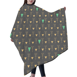 Personality  Abstract Seamless Pattern  Gold And Dark Gray1z1 Hair Cutting Cape