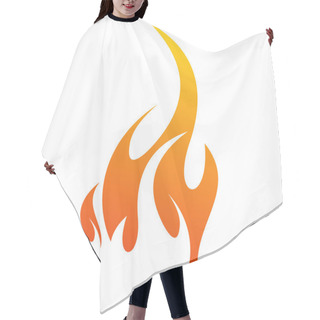 Personality  Fire Icon Hair Cutting Cape