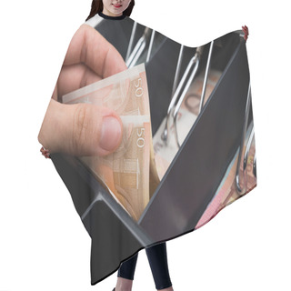 Personality  Person Hand With Money Hair Cutting Cape