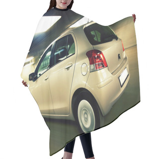 Personality  Car Driving Fast In Parking House Hair Cutting Cape