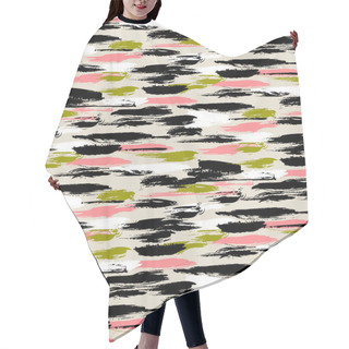 Personality  Pattern With Brushstrokes And Stripes Hair Cutting Cape