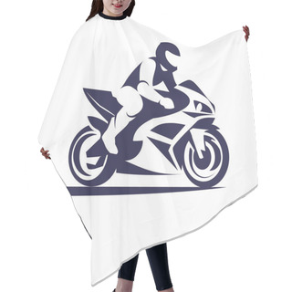 Personality  Motorcycle Racer Sport Hair Cutting Cape