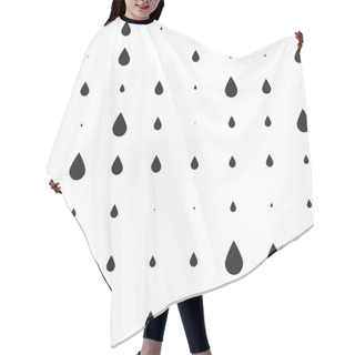 Personality  Black Drop Icon On A White Background Hair Cutting Cape