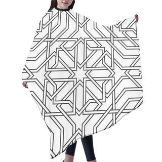 Personality  Islamic Seamless Vector Hair Cutting Cape