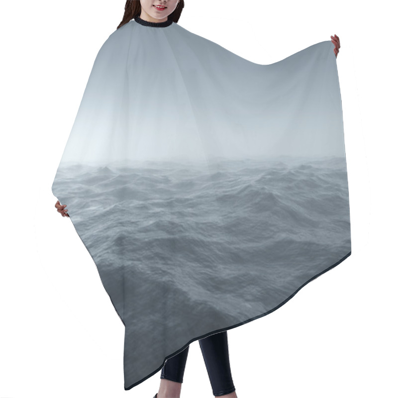 Personality  Stormy Sea Hair Cutting Cape