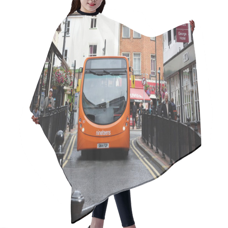 Personality  British Bus Transport Hair Cutting Cape