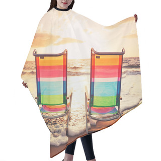 Personality  Hawaiian Vacation Sunset Concept Hair Cutting Cape