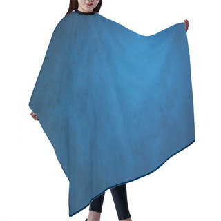 Personality  Blue Grey Abstract Background, The Studio Wall Is Illuminated By Constant Light Hair Cutting Cape