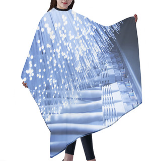 Personality  Fiber Optics Background With Lots Of Light Spots Hair Cutting Cape