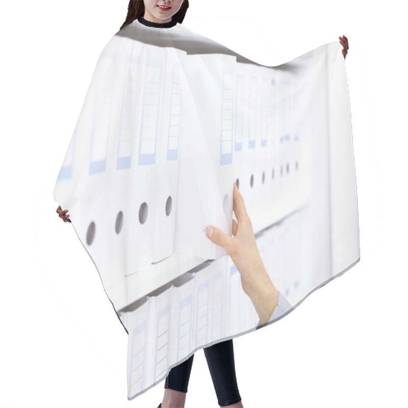 Personality  Shelf With Folders For Documents Hair Cutting Cape