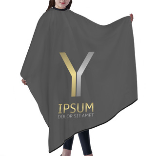 Personality  Y Letter Logo Hair Cutting Cape