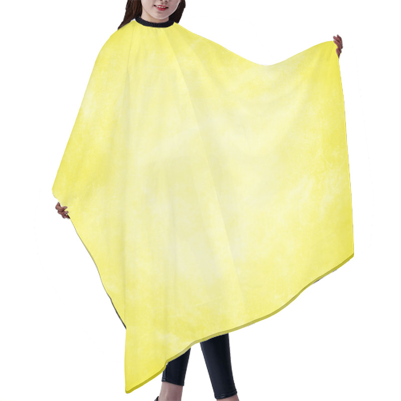 Personality  	Abstract Yellow Background Texture Design Layout Hair Cutting Cape
