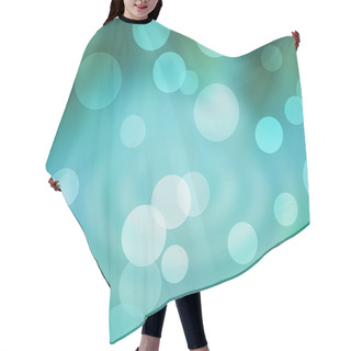 Personality  Teal Abstract Bokeh Backdrop Hair Cutting Cape