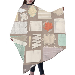 Personality  Vintage Paper Hair Cutting Cape