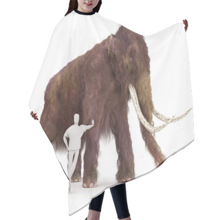 Personality  Woolly Mammoth And Human Size Comparison Hair Cutting Cape