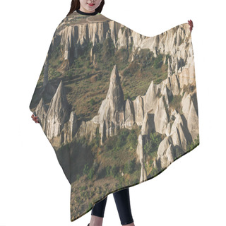 Personality  Aerial View Of Scenic Rock Formations And Majestic Landscape In Cappadocia, Turkey Hair Cutting Cape