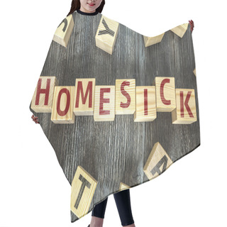 Personality  Wooden Blocks With The Text Hair Cutting Cape