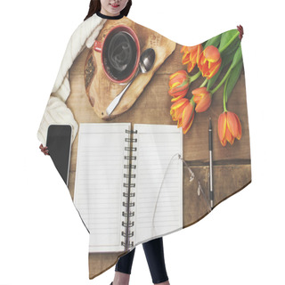 Personality  Day Planner And Coffee Hair Cutting Cape