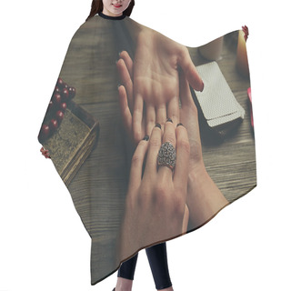 Personality  Witch - Fortune Teller Reading Fortune Close Up Hair Cutting Cape