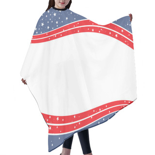 Personality  4th Of July Independence Day Background Hair Cutting Cape