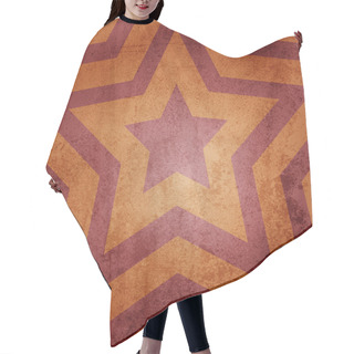 Personality  Vector Retro Star Background Hair Cutting Cape
