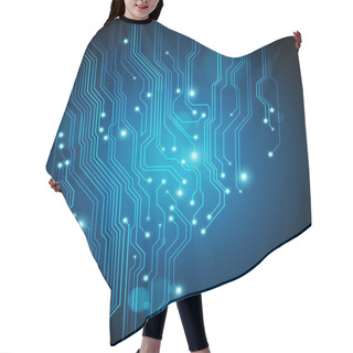 Personality  Circuit Board Vector Background Hair Cutting Cape