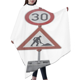 Personality  German Road Signs Hair Cutting Cape