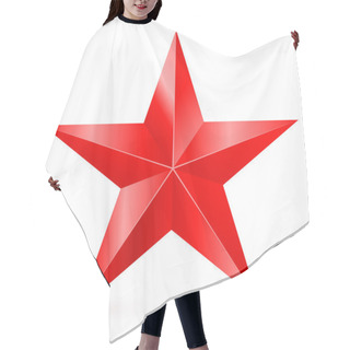 Personality  Red Star. Hair Cutting Cape