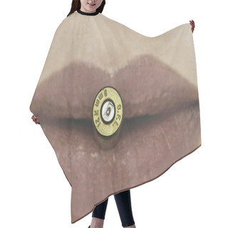 Personality  Bullet On The Mouth Hair Cutting Cape