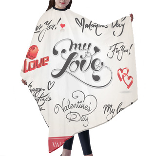 Personality  Set Of Valentine Hair Cutting Cape