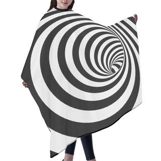 Personality  Spiral Striped Abstract Tunnel Background Hair Cutting Cape