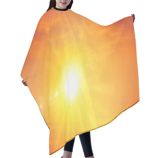 Personality  Panoramic Warm Sunset Hair Cutting Cape