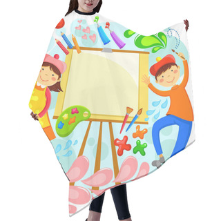 Personality  Artistic Childrem Hair Cutting Cape