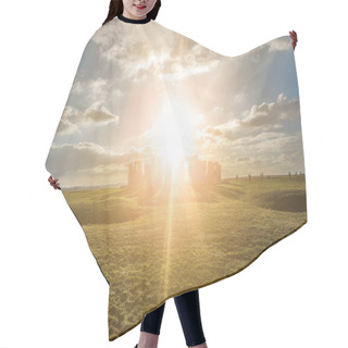 Personality  Stonehenge Against The Sun, Wiltshire, England Hair Cutting Cape