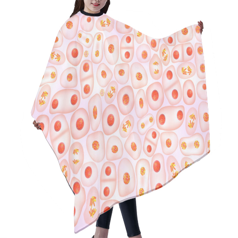 Personality  Cell division background hair cutting cape