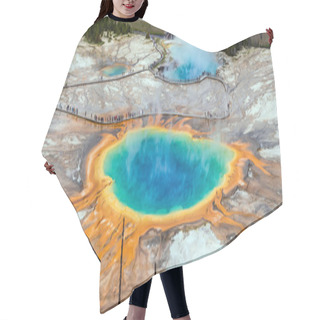 Personality  Yellowstone Grand Prismatic Spring Hair Cutting Cape