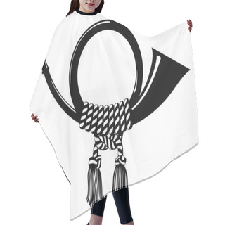 Personality  Post Horn Hair Cutting Cape