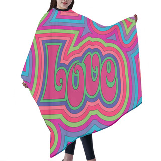 Personality  Groovy Love Hair Cutting Cape