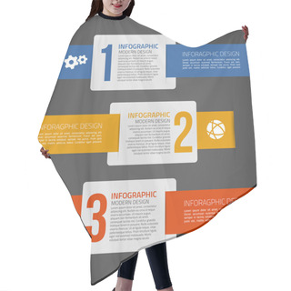 Personality  Infographic Set Hair Cutting Cape