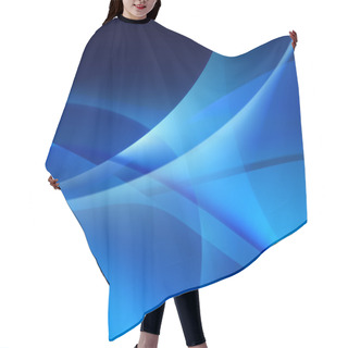 Personality  Wallpaper, Background Texture Blue Waves Hair Cutting Cape