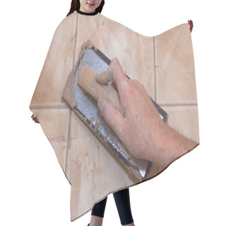 Personality  Grouting Tile Hair Cutting Cape