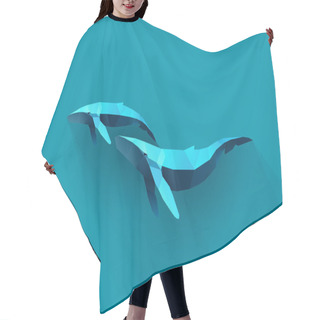 Personality  Whale Family Hair Cutting Cape