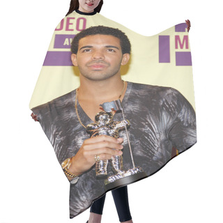 Personality  LOS ANGELES, CA, USA - SEPTEMBER 06, 2012: Rapper Drake At The 2012 MTV Video Music Awards Held At The Staples Center In Los Angeles. Hair Cutting Cape