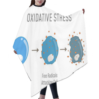 Personality  Oxidative Stress Diagram Hair Cutting Cape