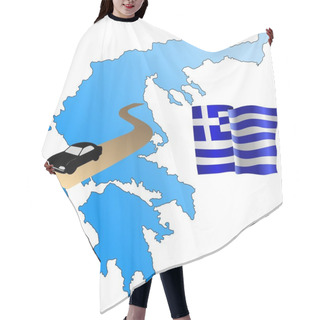 Personality  Roads Of Greece Hair Cutting Cape