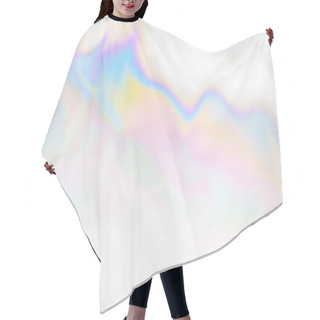 Personality  Abstract Iridescent Holographic Background, Vector Mesh Gradient Hair Cutting Cape